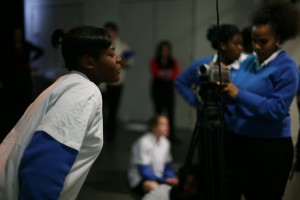 young people participating in an idiscover workshop